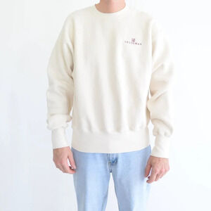 Vintage Lee Crossgrain Tan Seligman Arizona Embroidered Crew Neck Sweater Large